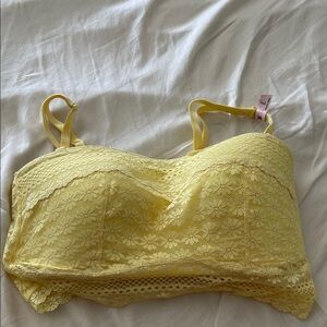 Victoria Secret Bralette Lace Yellow